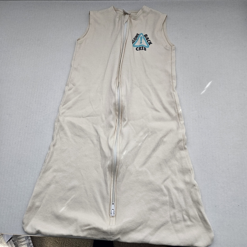 Laughing Giraffe Cream Sleeveless Zip-Up Sleep Sack 0-6    months Cotton